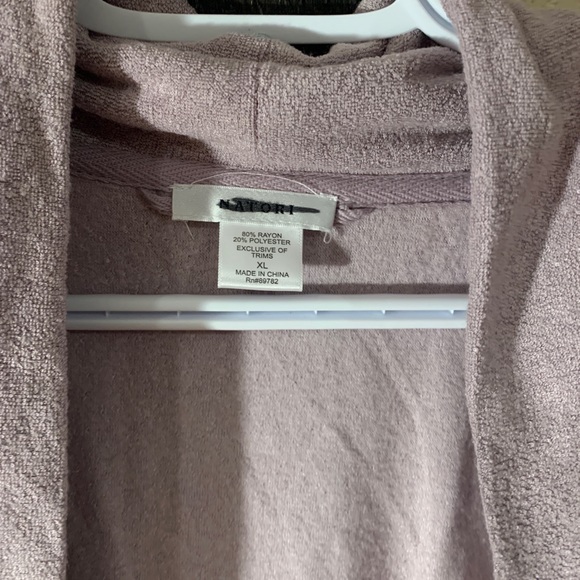 New Natori Sierra brushed robe lilac size XL - Picture 5 of 11
